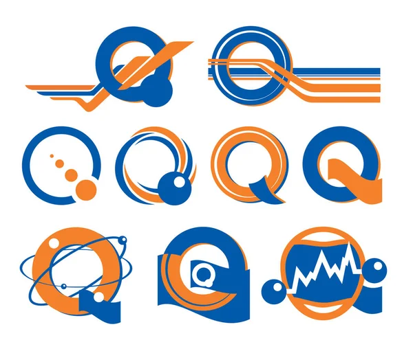 Mavi Turuncu Q şeklindeki logo