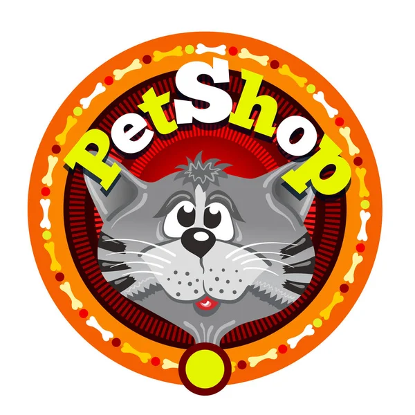 Logo önünde kedi