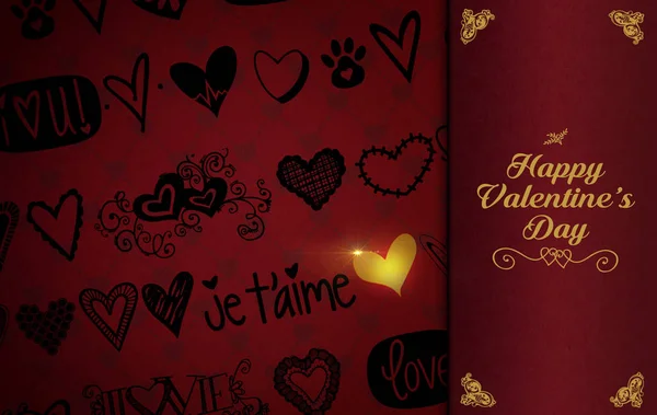 St Valentine's Day theme background — Stock Photo, Image