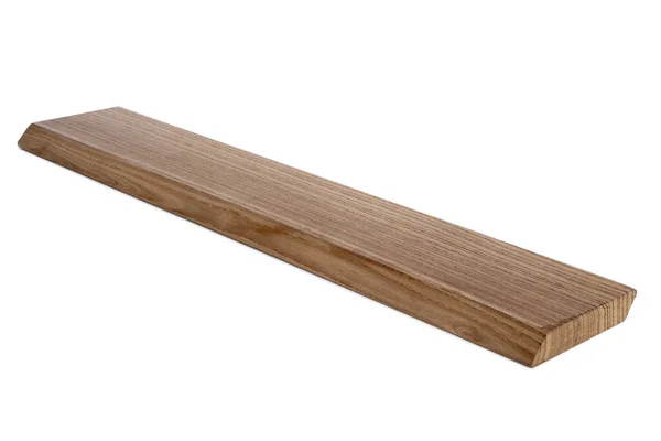 Termikus Fából Készült Deszka Fehér Alapon — Stock Fotó