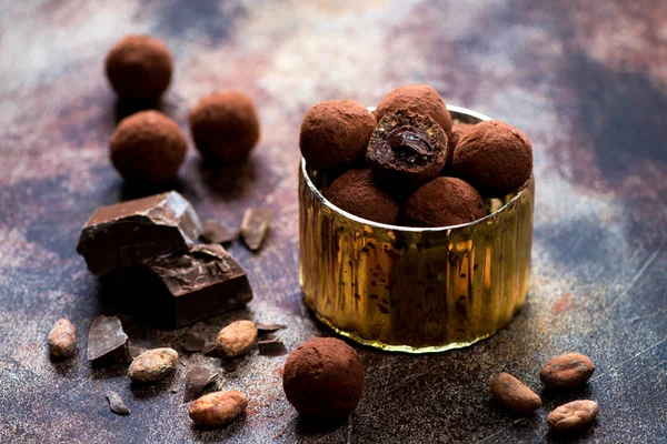 Chocolate candies truffles sweet balls