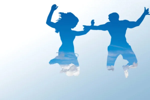 Couple having fun on the beach — Stock Photo, Image