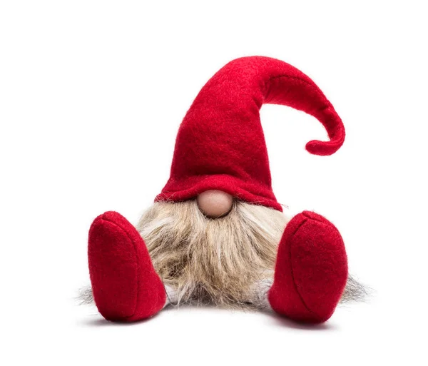 Kırmızı Noel cüce oturmuş