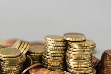 Paralar şablon olarak dağınık yığınları