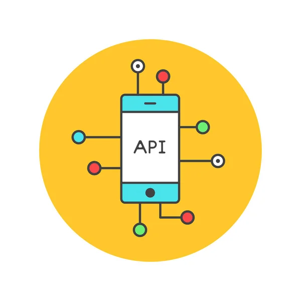 API adatok fejlesztési — Stock Vector