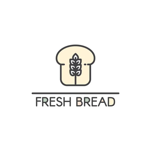 Diseño de logotipo para la tienda de productos de panadería fresca — Vector de stock