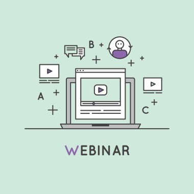 Webinar ve sunum Video canlı akışı