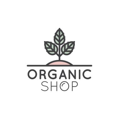 Organik dükkanı veya Pazar için logo