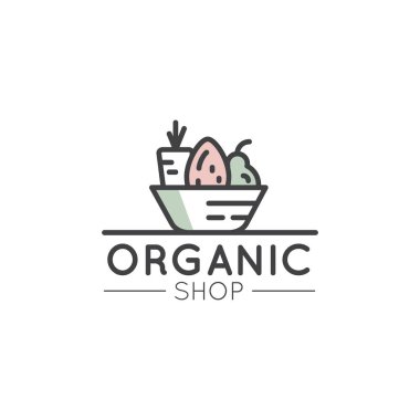  Organik dükkanı veya Pazar için logo