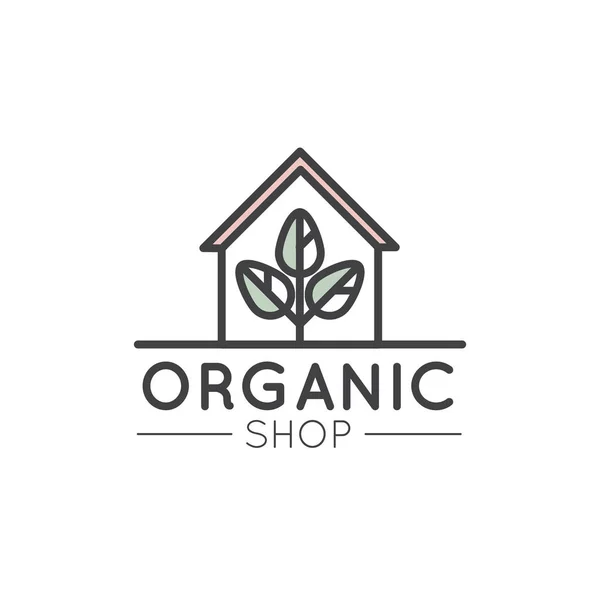 Logo dla organicznych sklepie lub rynku — Wektor stockowy