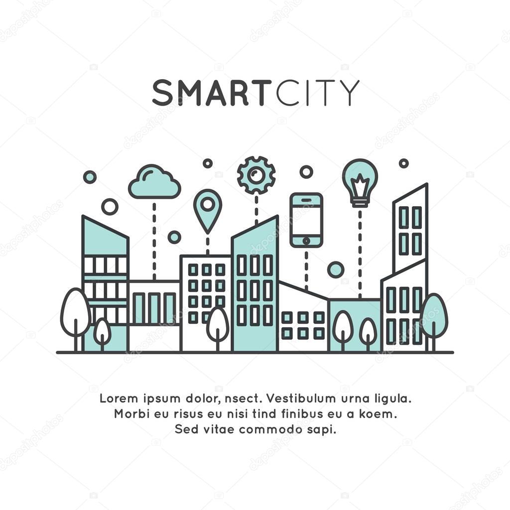 Illustration of Smart City Concept