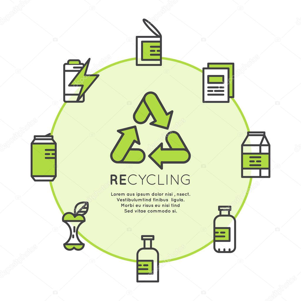 Recycling Ecological Concept