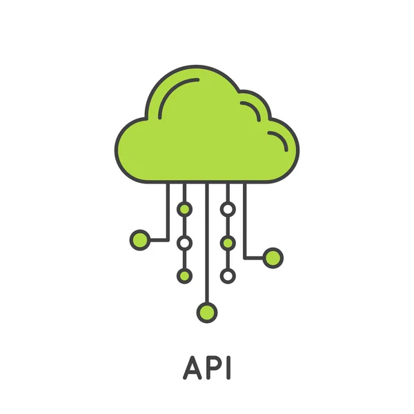 Прикладним програмуванням інтерфейс Api технології — стоковий вектор