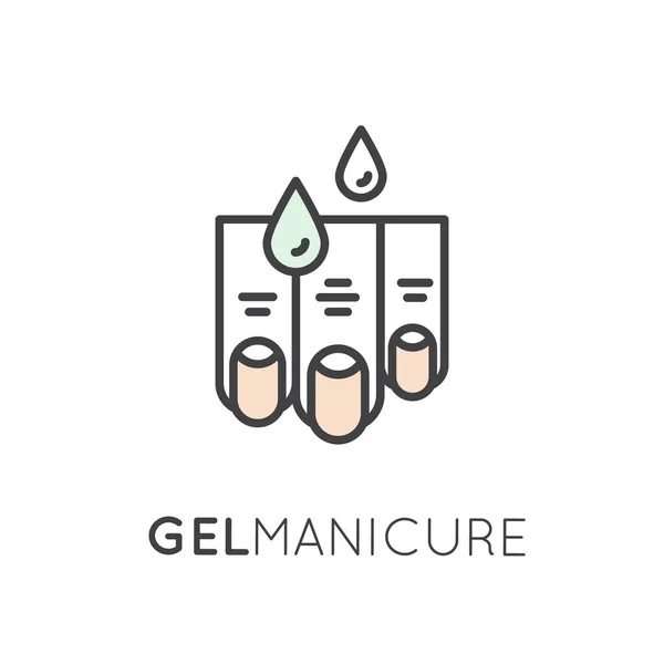 Logo dla Manicure lub Pedicure sklep — Wektor stockowy