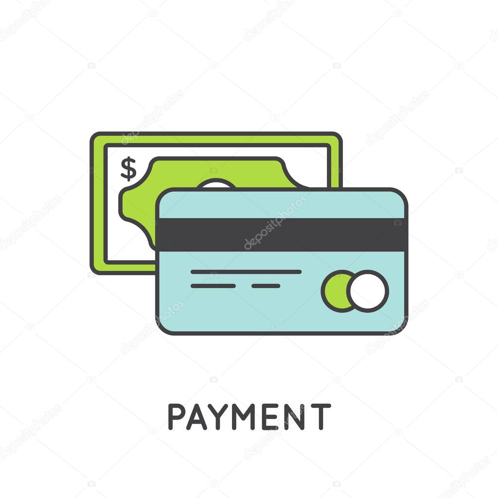 Cash and Plastic Credit or Debit Card Payment Methods