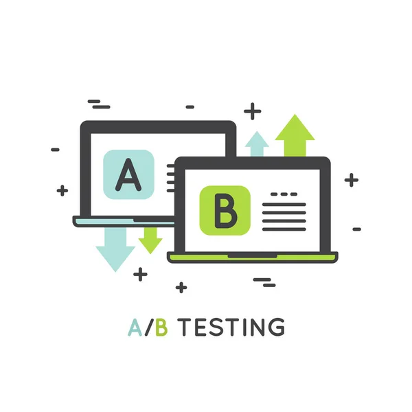 Concept de test A / B — Image vectorielle