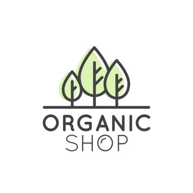 Organik dükkanı veya Pazar için logo