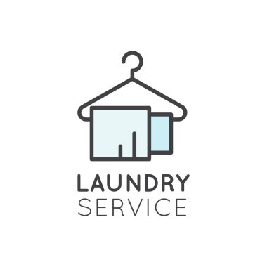 Logo Çamaşırhane Servisi, çamaşır ve Clening yukarı Giysi, Kuru Temizleme, kurutma, Ütü ve ev Araba koleksiyonu ayarla