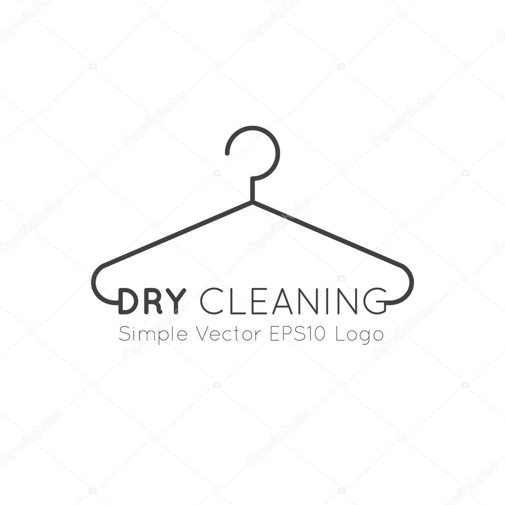 Logo Set Collection of Laundry Service, Washing and Clening Up Clothes, Dry Cleaning, Drying, Ironing and Household Car