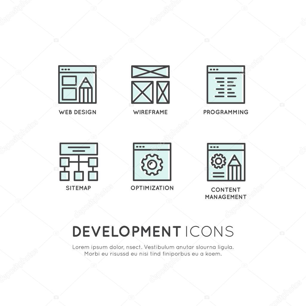 Web, Mobile and App Development tools and processes, Design and Seo, Wireframing