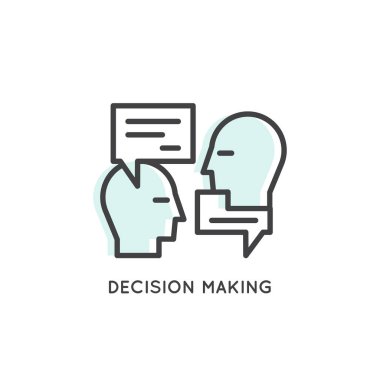 Card Logo Small Talk, Meeting, Decision Making clipart