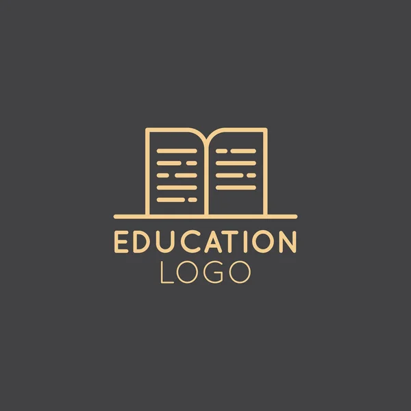 Logo para el Programa Educativo, Clases Universitarias o Privadas, Seminario o Taller — Vector de stock