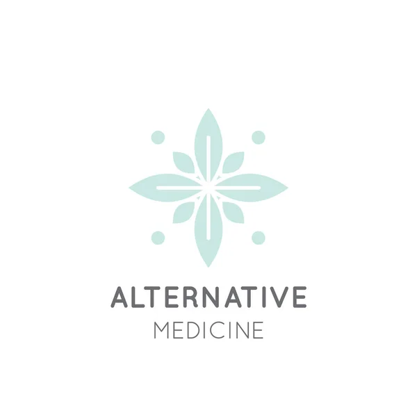 Medicină alternativă. IV Vitamina Terapie, Anti-imbatranire, Wellness, Ayurveda, medicina chineza. Centrul holistic — Vector de stoc