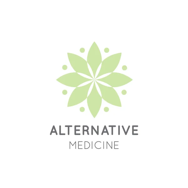 Medicină alternativă. IV Vitamina Terapie, Anti-imbatranire, Wellness, Ayurveda, medicina chineza. Centrul holistic — Vector de stoc