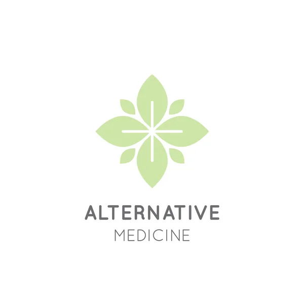 Alternatieve geneeskunde. IV vitamine therapie, Anti-veroudert, Wellness, Ayurveda, Chinese geneeskunde. Holistisch centrum — Stockvector