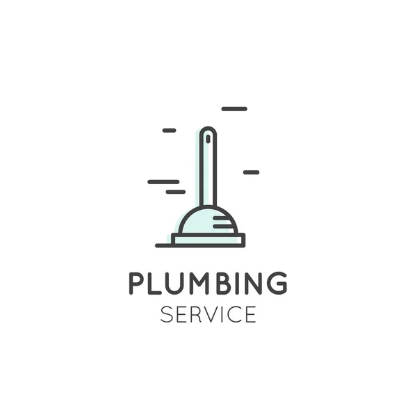 Service de nettoyage, plomberie, lave-vaisselle, entreprise de ménage — Image vectorielle