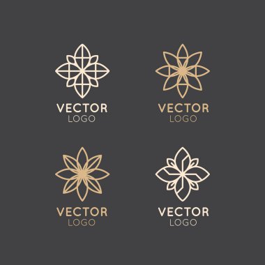 Alternatif Tıp bir vektör simge stil Logo iz