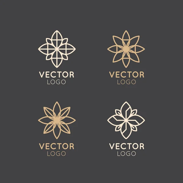 Vektor ikon stílusú Logo jele az alternatív gyógyászat — Stock Vector