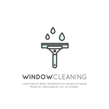 Pencere temizleme servisi logosu