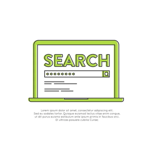 Search Engine programvara — Stock vektor