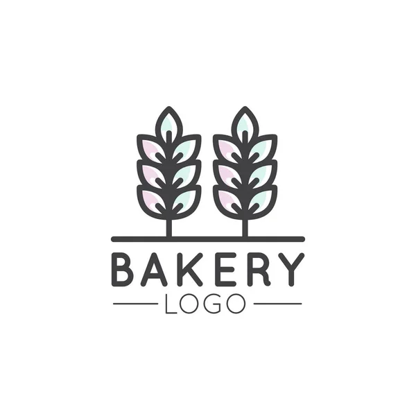 Koncepció logó pékség, Mill, kenyér, boltban vagy piacon, elszigetelt szimbólumok Web és mobil — Stock Vector