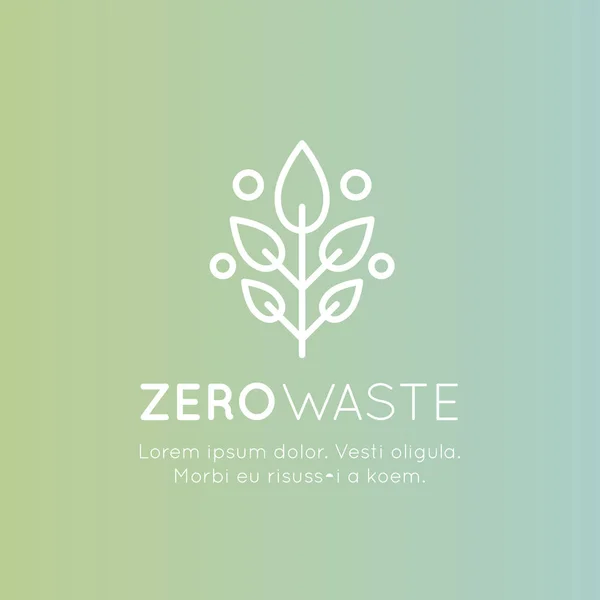 Reciclagem Conceito Ecológico, Energia Verde, Símbolo de Resíduos Zero —  Vetores de Stock