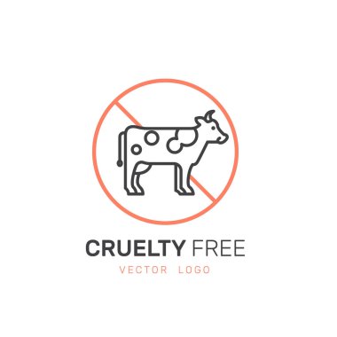 Logo Rozet madde uyarı etiketi simgesi. Zulüm ücretsiz Vegan ve vejetaryen