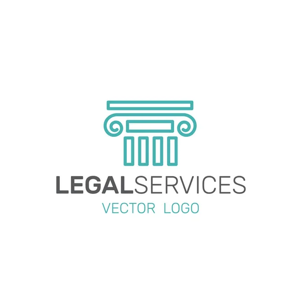 Law Services, Police, Investigation, Justice — Stock Vector