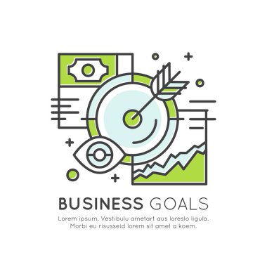 Aspirasyon, planlama, hedefi, iş görme stratejisi kavramı