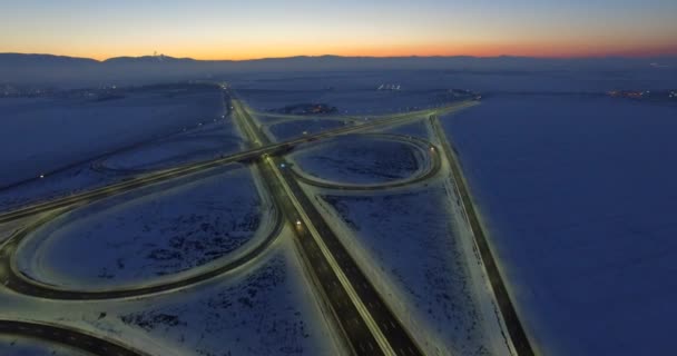 Trânsito rodoviário rodoviário — Vídeo de Stock