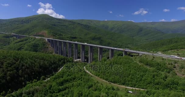 Most z autostrady w charakterze — Wideo stockowe