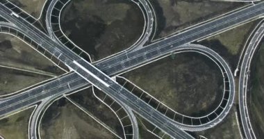   Bir otoban Kavşağı görünümünü 