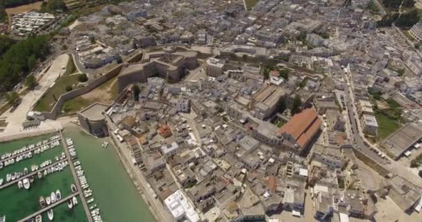 Vista aérea de Otranto — Vídeo de stock