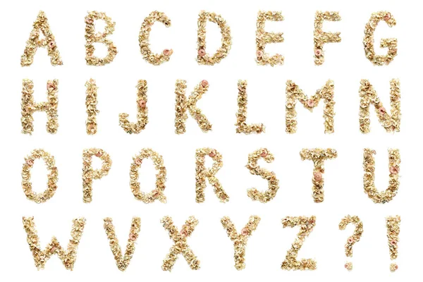 Letters Made Coloured Pencil Shavings Use Your Design Stock Image