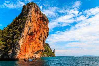 Maya Phi Phi Islands andaman Denizi Krabi, Tayland Güney bay..