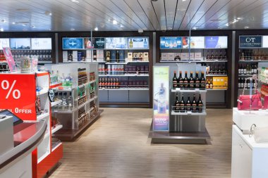 St.Peterburg, Rusya Federasyonu - 24 Ekim: iç Odalar feribot prenses Maria, 24 Ekim 2016.