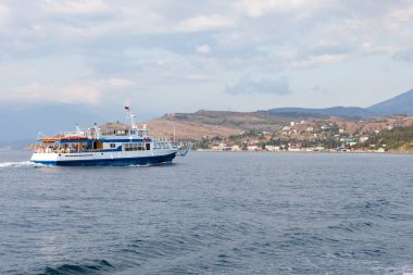 Kırım'da güney kıyısında güzel görünümü