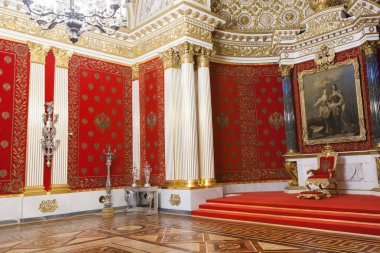 Saint Petersburg, Rusya Federasyonu - 23 Şubat: Devlet Hermitage Müzesi, İçişleri, 23 Şubat 2017.