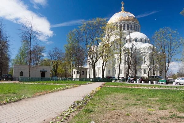 KRONSTADT, RUSSIA - 21 MAGGIO: Cattedrale navale di San Nicola, RUSSIA - 21 MAGGIO 2017 . — Foto Stock