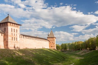 Veliky Novgorod, Rusya Federasyonu - 23 Mayıs: Kremlin kale, Rusya Federasyonu -23 kuleleri 2017 olabilir.